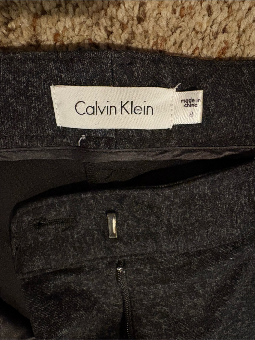 Calvin Klein Dark Gray women’s Dress Pants